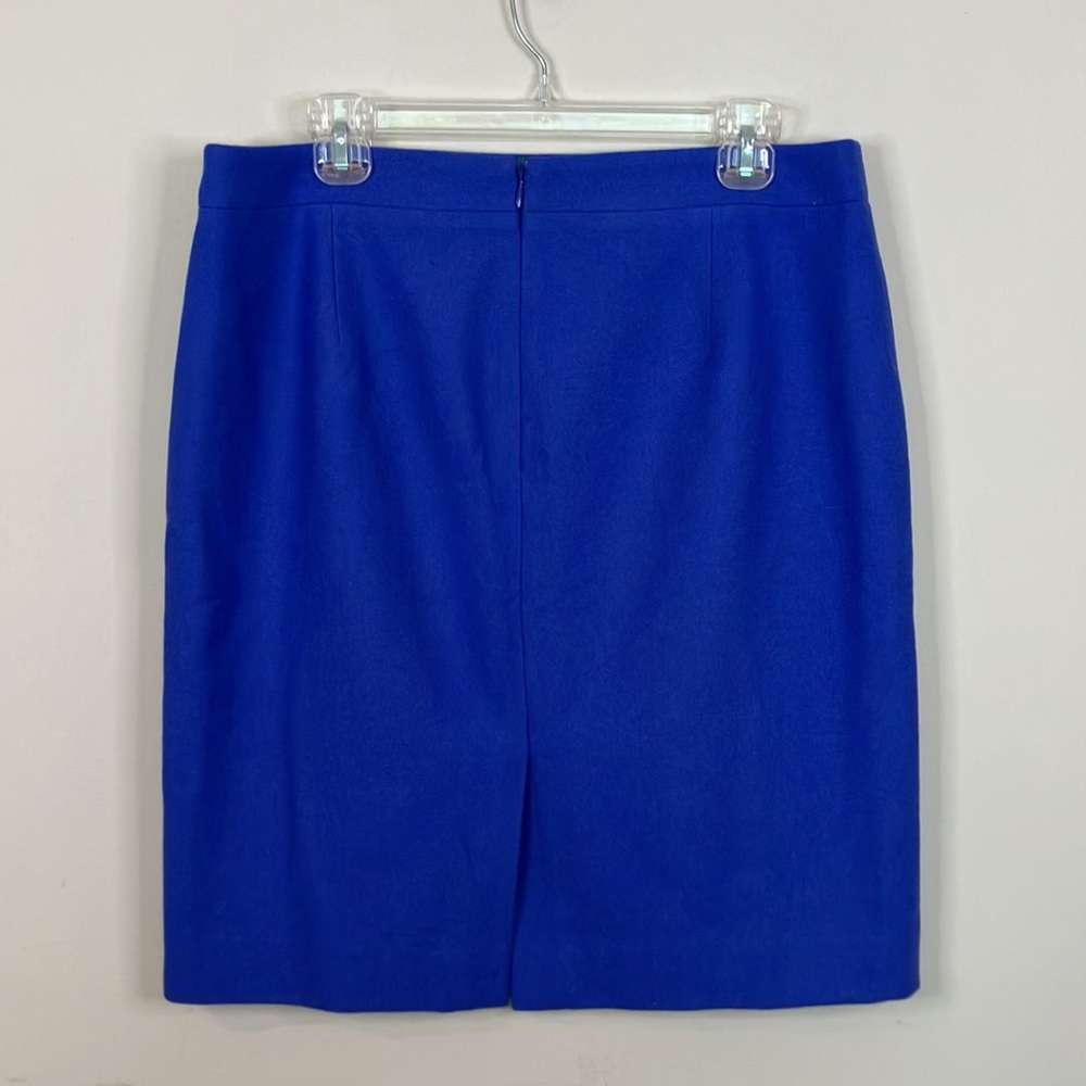 J Crew blue wool pencil skirt - Picture 4 of 8